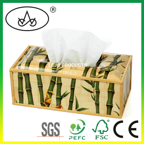 Custom Bamboo / Wooden Tissue Holder for Car or Kitchen