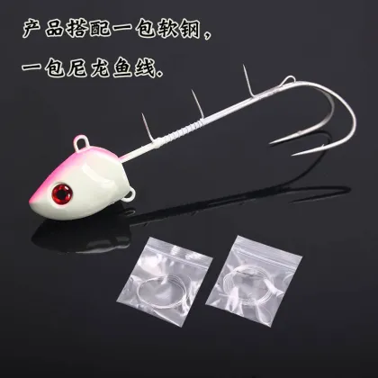 Double Hook TenYA Saury Deep Sea Lead Jigs Metal Jigs (30g-500g)
