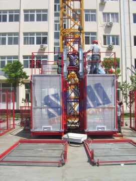Construction Hoists Elevator With 1.5tons Load Capacity And Ce