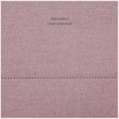 Fantastic Shiny Yarn Blend Double Face Jacquard Merino Wool Fabric for Fashion Clothing & Casual Suits