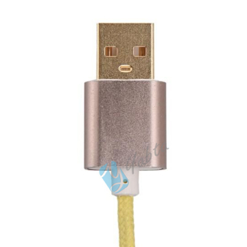 Yabta 2 In 1 Zipper Charging Cable, Green Zipper USB Charge Sync Cable for IOS8 Iphone