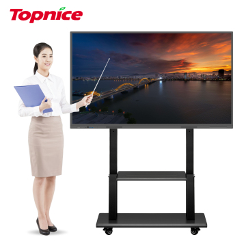 Topnice Topnice de 85 polegadas - quadro de toque anti -Glare 4K para conferências e ensino