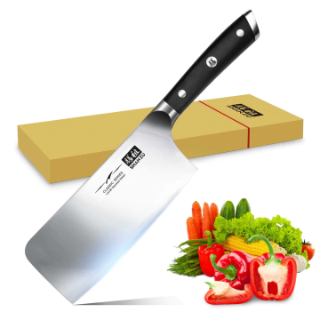Professional 7 Inch Cleaver Bone Knife: German Stainless Steel, High Carbon Steel Blade for Meat Cutting and Butchering, Ergonomic Handle