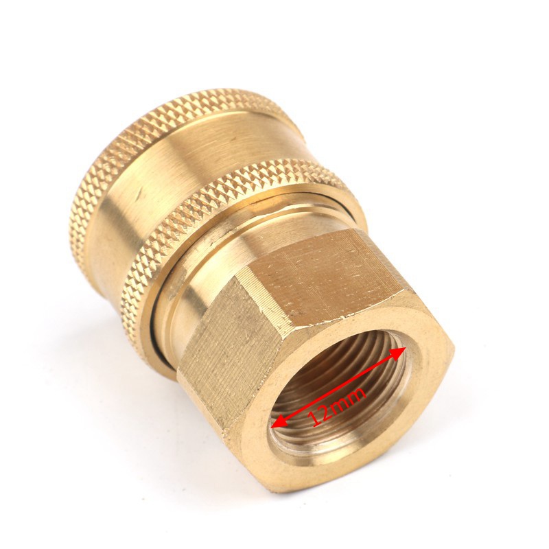 Alta qualidade Copper 1/4 "de alta pressão Conector Rástica Adaptador de água Pistola de água para lavagem de carros