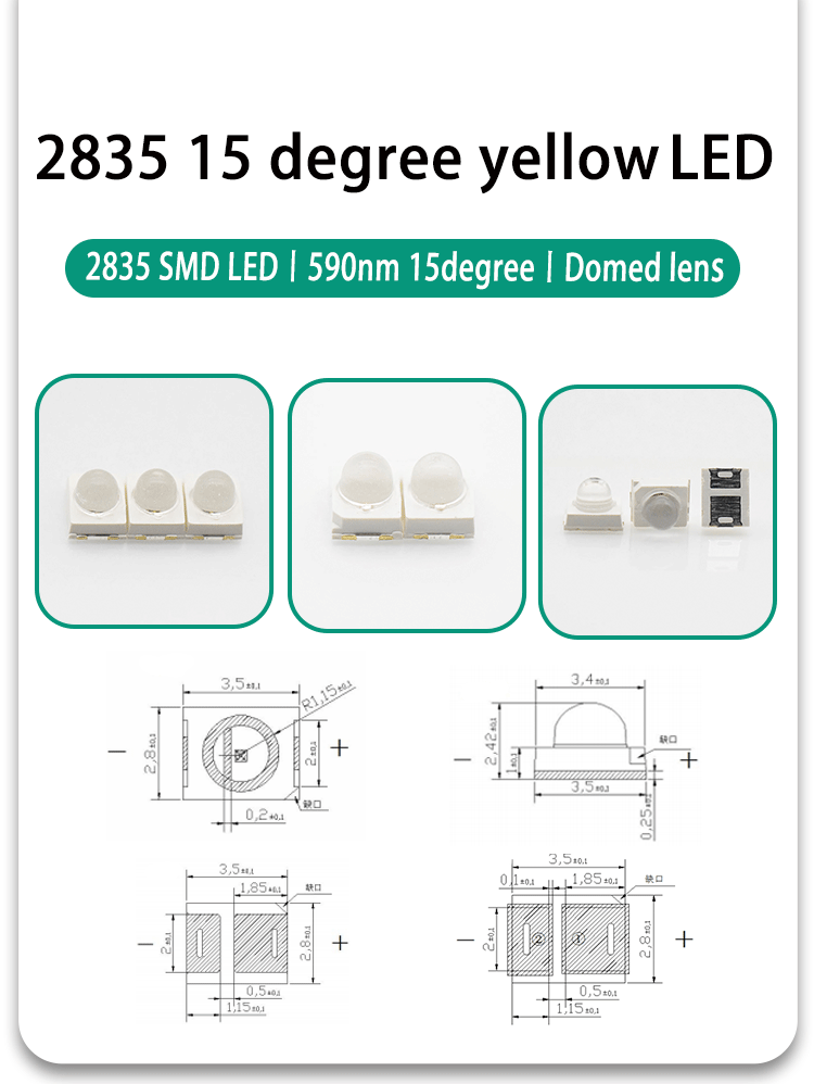 2835FYC59D3L14A15-Domed-Lens-2835-SMD-LED-Yellow-LED-590nm-595nm-Amber-LED-PLCC-2835_02