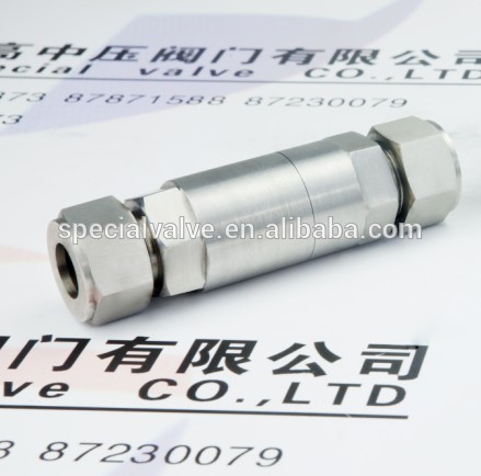 TF-LOK High pressure stainless steel tube end check valve