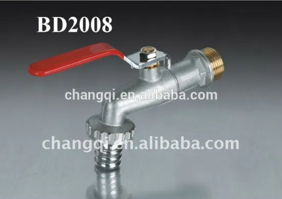 Brass Bibcock(Black Aluminum Handle)