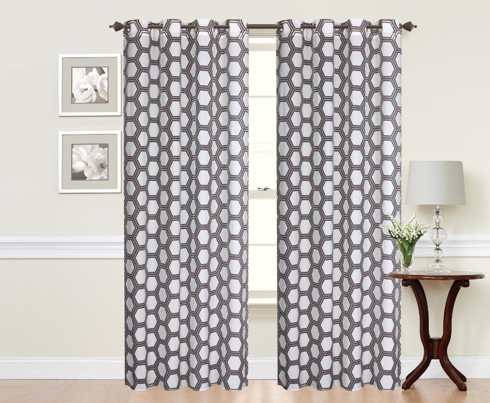 Traditional Style Jacquard Window Curtain Blackout