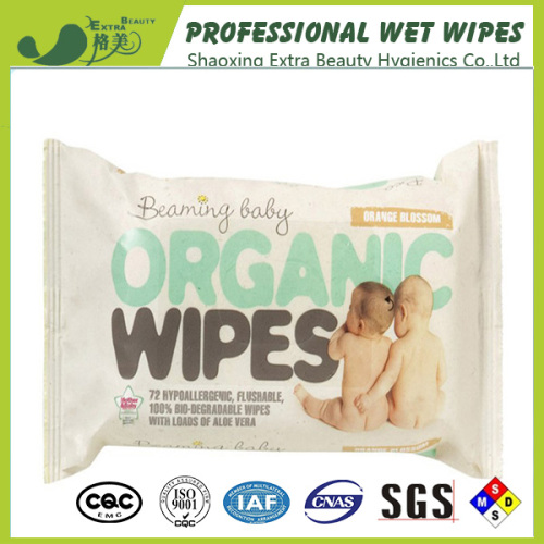 Lingettes humides non tissées pour bébé pour le nettoyage