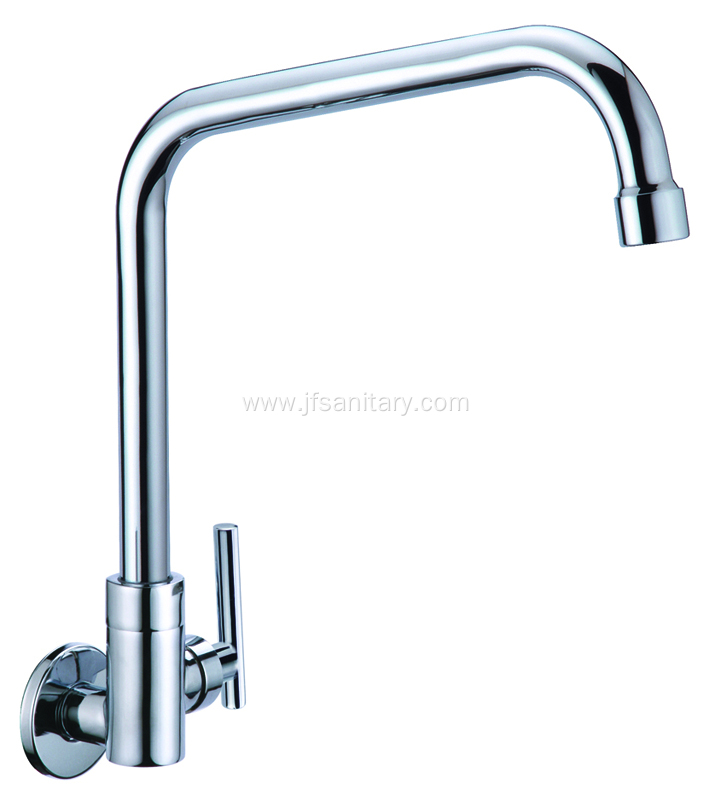 Wall Mount Single Cold Sink Faucet Swivel