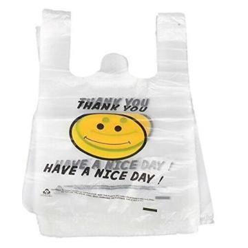 Wholesale HDPE Plastic Roll Bags T Shirt Vest Carrier Bag on Roll for Shopping