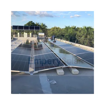East-West Solar Panel Ground Mount Rack System for Flat Roofs