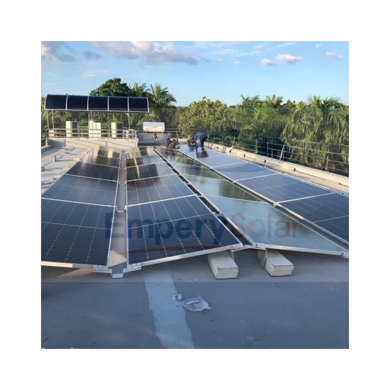 East-West Solar Panel Ground Mount Rack System for Flat Roofs