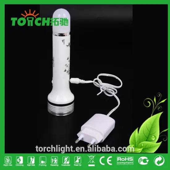 ABS Plastic Rechargeable LED Flashlights with Charger multifunctional flashlight colorful for outrdoor hunting or camping