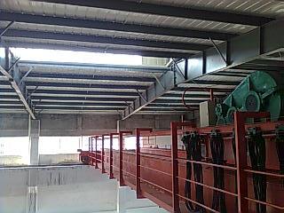 structural steel frame warehouse construction