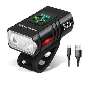 LED 1000 Lumen Rechargeable Bike Lights: Front and Back Cycling Flashlight for Mountain Biking