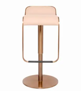Swivel bar chair with gold upholstered back barstools