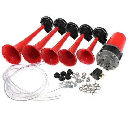 Dixie Musical Air Horn for Car, Truck, and Boat - 12V 5 Dixie Car Trumpet Air Horns