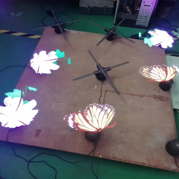 3D Spin LED Display Screen with Hologram Fans, WiFi, and App Remote for Events