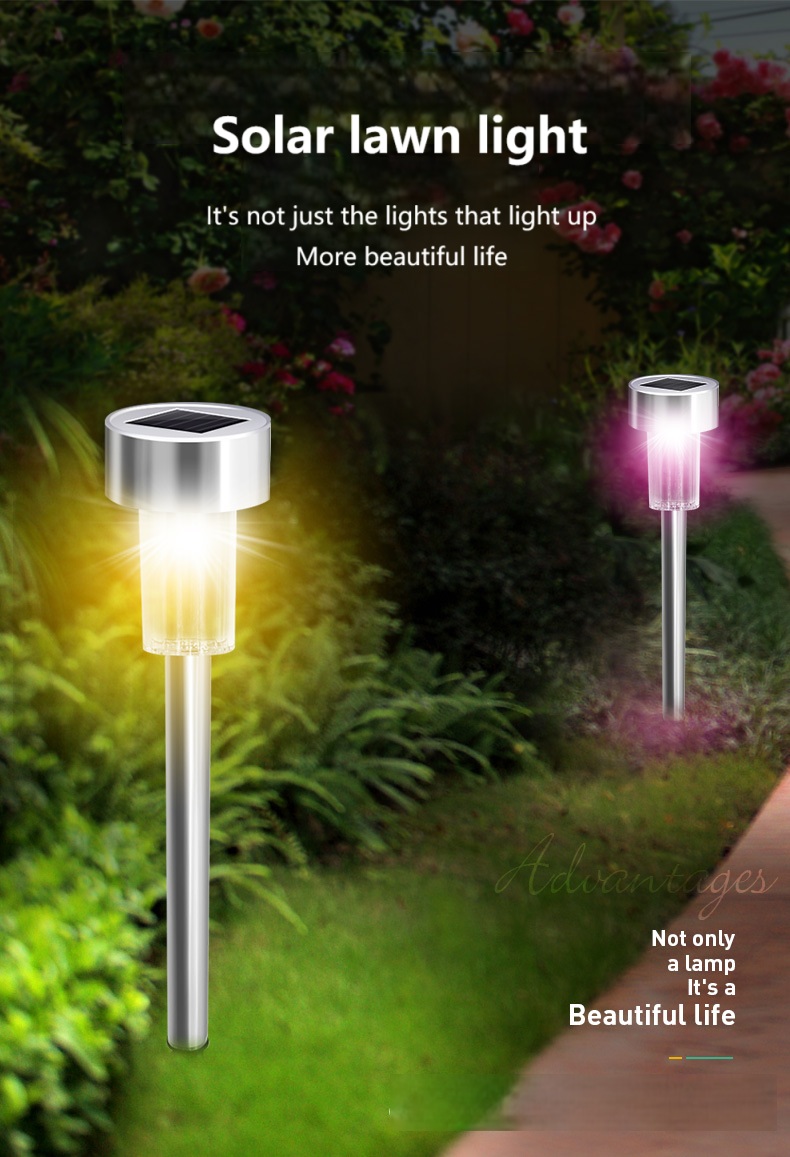 Stainless Steel Solar Garden Light
