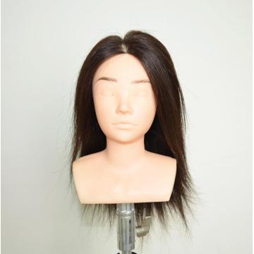 100% HUMAN HAIR MINI TRAINING HAIR MANNEQUIN HEADS CAN PERM,BLEACH,CURL,COLOR