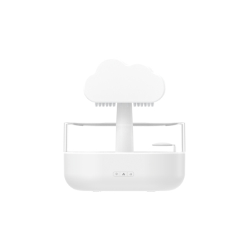 Portable Mini Raindrop LED Light Cup Spray Humidifier - 200ml Mist Diffuser