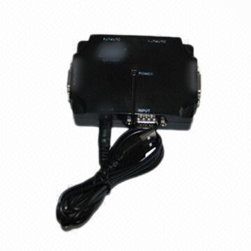 4 Ports VGA Splitter with Plastic Housing