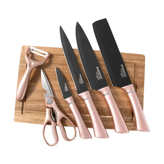Professional High-Quality Stainless Steel Chef's Knife Set with Cutting Board: Ultimate Kitchen Tool Set for Culinary Enthusiasts