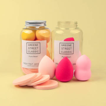 Colorful Fruit Bottle Beauty Eggs: Soft, Skin-friendly Makeup Puff Sets