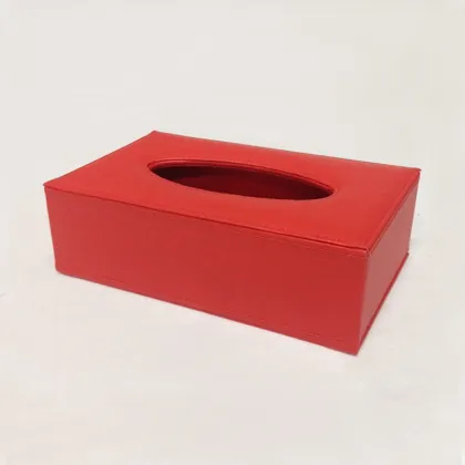 Ivory White Rectangle Paper Cardboard Tissue Box