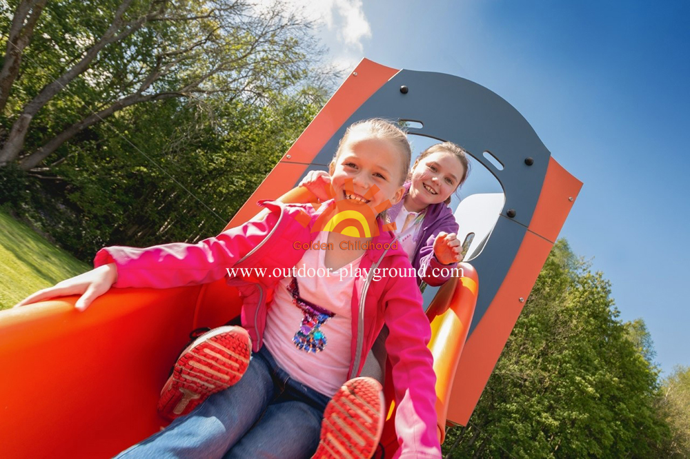 Plastic Playground Material Slide