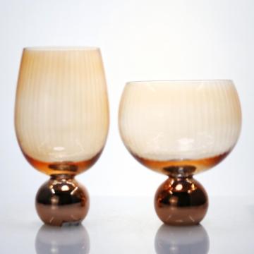 ribbed gin balloon glass wine glass set