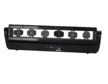 Disco Club Lights: 6-Head Red Laser Curtain Bar with Fat Beams