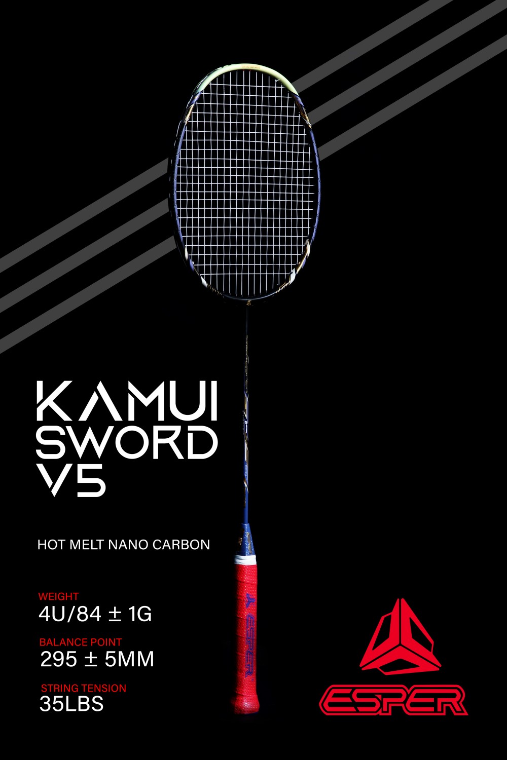 High Tension Stiff Shaft Badminton Racket