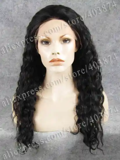Lace Front Wigs Small Curly Black Human Hair Brazilian Hair wig