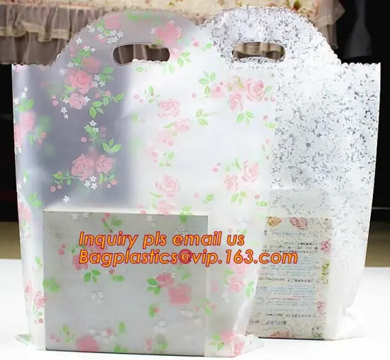 White Dots Transparent Frosted OPP Plastic Christmas Gift Bag Birthday Party Wedding Cookie Candy, Cone Shaped Cello Candy Bags