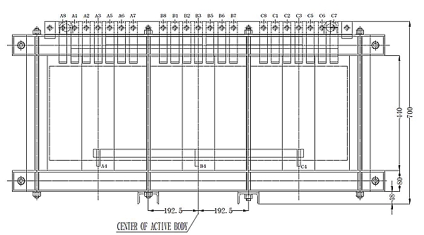 269kva dry type transformer