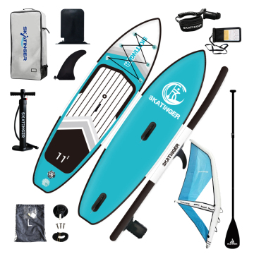 Inflatable SUP Paddle Board for Skating, Windsurfing, and Sailing" 

However, to better fit common SEO practices and the context provided:

"Windsurfing SUP Inflatable Paddle Board for Athletes and Technical Players