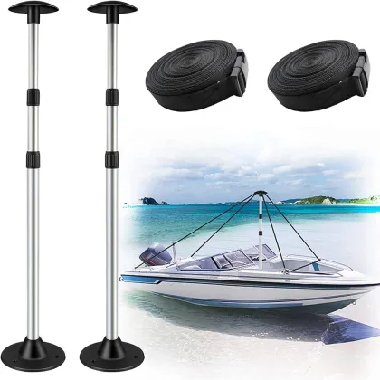 Alastin Marine Accessories Heavy Duty Boat Adjustable System Telescopic Boat Cover Support Pole