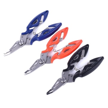Multifunctional Stainless Steel Curved Fishing Pliers - 3 Colors, 60G Lure Clamp & Scissors
