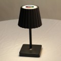Pleated high table lamps