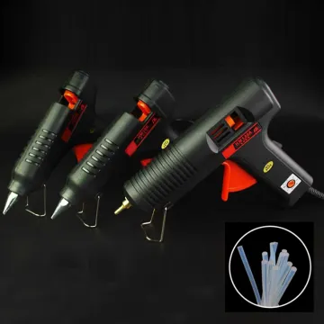 20/25/60/100/120W Glue Gun + 10 Pcs 7/11x200mm Glue Sticks Hot Melt Glue Gun DIY Arts Crafts Heating Repair Tool Glue Heater