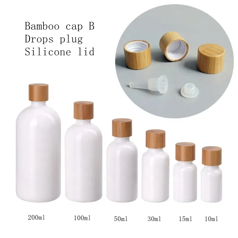 Ceramic Glass Boston Round Bottle