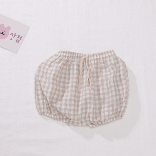 Calça infantil de algodão casual de verão