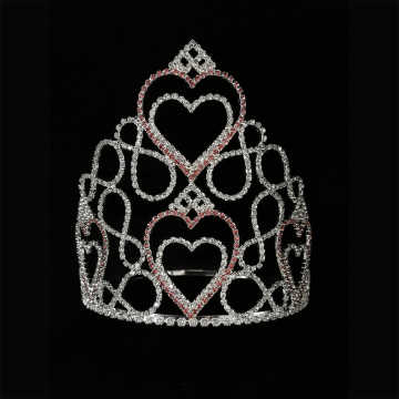 Corona del desfile del día de San Valentín de la tiara del corazón de las fiestas