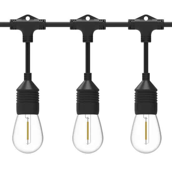 Customized Outdoor Heavy Duty SJTW 48FT String Light 24 Pcs S14 Bulbs