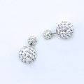 Pelbagai warna Double-faced Shamballa Jewels Earring untuk wanita