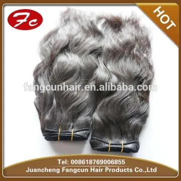 Indian virgin human hair extension natural wavy Indian hair weaving