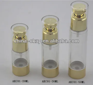 20ml 30ml 50ml gold color airless bottle