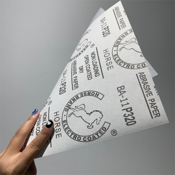 Thermal Insulation White Aluminum Oxide Wood Sanding Paper Sheets